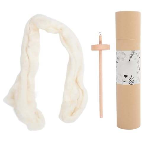 Hölzerne Tropfen Spindel Professionelle DIY -Garn -Spinn -Kit mit Wolltop für Anfänger Nähzubehör handgefertigtes Handwerk Buchenholz 32,5 cm Hölzerne Tropfen Spindel Professionelle DIY -Garn -Spinn -Kit mit Wolltop für Anfänger Nähzubehör handgefertigtes Handwerk Buchenholz 32,5 cm von Pilipane