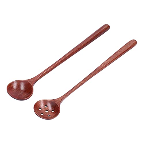 Holzlöffel Löffel Set Löffel Sieb 2 Stück Antihaft-Löffel zum Servieren von Küchenutensilien, Holzlöffel mit langem geradem Griff Japanisch und Koreanisch Holzlöffel Löffel Set Löffel Sieb 2 Stück Antihaft-Löffel zum Servieren von Küchenutensilien, Holzlöffel mit langem geradem Griff Japanisch und Koreanisch von Pilipane