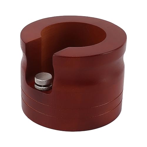 Kaffee -Portafilter -Halter Ständer hölzerne runde Kaffee bodenloser Portafilter Tamping Station für Home Bar rot (58 mm) von Pilipane