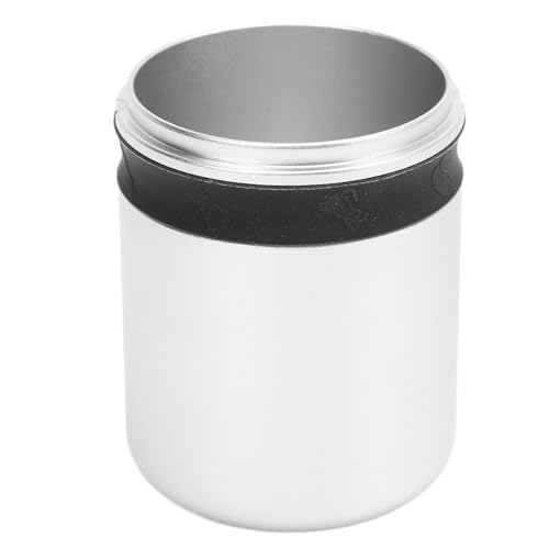 Kaffeemaschine Dosierung Tasse Weitmund Aluminiumlegierung einfach zu gebrauchte Kaffeepulverbecher für Portafilters Barista Tool Essentielles Zubehör (51 mm 53 mm schwarzer Gummi -Ring) von Pilipane