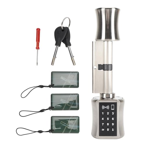 Keyless Smart Cylinder Sperre Touchscreen -Tastatur Deadbol Lock Smart Passwort -Türverriegelungszylinder für Sicherheit (80 mm/3.15 Zoll) von Pilipane