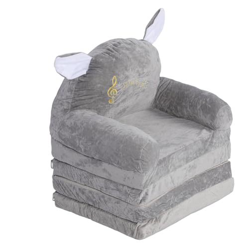 Kinderstuhl Kinder Sofa Kids Couch Kleinkindstühle süße Cartoon bequem bequeme robuste Kleidung resistente zusammenklappbare tragbare Kinder -Sofa Loung für Heimschule Reading (Falten in Vierteln) von Pilipane