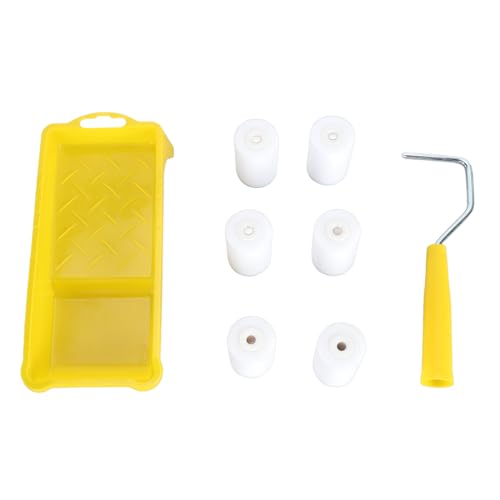 Kleine Lackwalzen -Set Mini -Farbwalzen Kit Kleine Lackwalze mit Tablett DIY Malerei Roller Pinsel für Wohnkultur Kunstwerk Projekte ABS Schwamm Material 6 Rollen 1 Griff 1 Tablett Kleine Lackwalzen -Set Mini -Farbwalzen Kit Kleine Lackwalze mit Tablett DIY Malerei Roller Pinsel für Wohnkultur Kunstwerk Projekte ABS Schwamm Material 6 Rollen 1 Griff 1 Tablett von Pilipane
