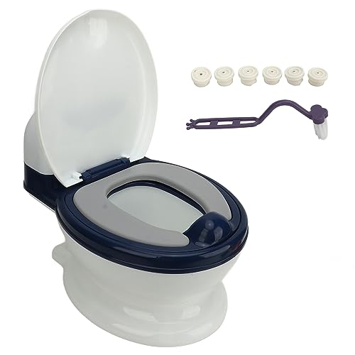 Kleinkind Transition Töpfchen -Trainer High Simulation abtrennbar einfach sauber, weiches Pu -Kissen -Töpfchen -Trainingstoilette für und Mädchen Kinder Töpfchen -Töpfchen (Blau und Weiß) von Pilipane
