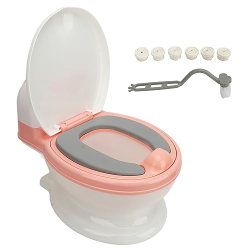 Kleinkind Transition Töpfchen -Trainer High Simulation abtrennbar einfach sauber, weiches Pu -Kissen -Töpfchen -Trainingstoilette für und Mädchen Kinder Töpfchen -Töpfchen (Rosa weiß) von Pilipane