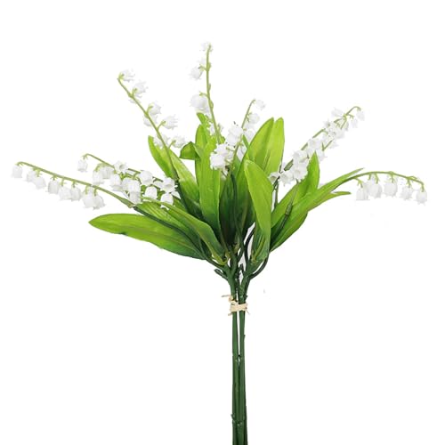 Künstliche Glockenblumenstrauß exquisit simulierte gefälschte Blumen für Hochzeitsheimation Plastik Eisendraht 1 cm Durchmesser 48 g Gewicht (Handheldentyp) von Pilipane