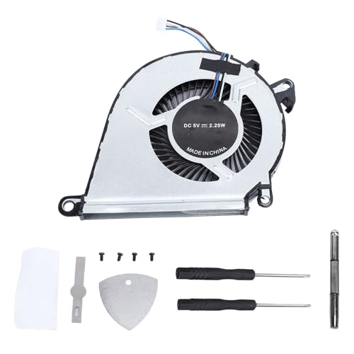 Laptop -CPU -Kühllüfterersatz durch Reparaturkits 4Pin Leichtes Effizienter Wärmeabteilung für Pavillon 15BC010NR 15BC020NR 15BC047CL Aluminiumlegierung ABS von Pilipane