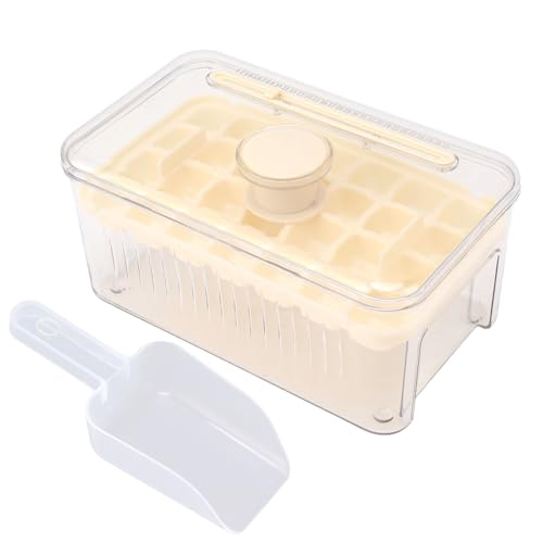 Leicht zu lösende Eiswürfelform, DIY-Eiswürfelform aus ABS und PET zum Pop-Eiswürfeln für Whiskey-Cocktails, zum Kühlen von Getränken und Kaffee, einzigartiges mit (Weiß 1 Schicht) von Pilipane