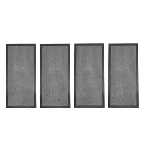 Magnetboden Register Vent Deckung Starker magnetischer PVC -Entlüftungsbildschirm Net mit Netzdesign für die Deckenwand für Heimboden mit 4 Packung 5,5 x 12 Zoll (Schwarz) von Pilipane