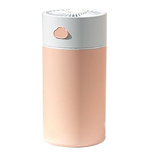 Mini -Luftbefeuchter USB Tragbarer 400 ml ruhiger Betrieb Aromatherapie Diffusor für Schlafzimmer Schreibtischwagen Home Office Plastik 75x75x152mmmm (Rosa) von Pilipane