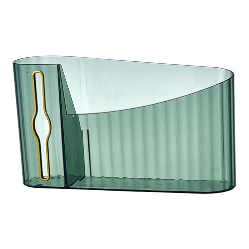 Müllsack -Spender klarer Schlag Wandhalterung Müllsack Rollhalter Aufbewahrungsorganisator Raum sparen für Küchenbad (Transparent grün) von Pilipane
