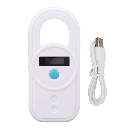 PET Microchip Reader USB -Schnittstelle Hochempfindlichkeit Tragbarer wiederaufladbar 128 Informationen Speicherpet Pet Chip ID Tag Scanner (Weiß) von Pilipane