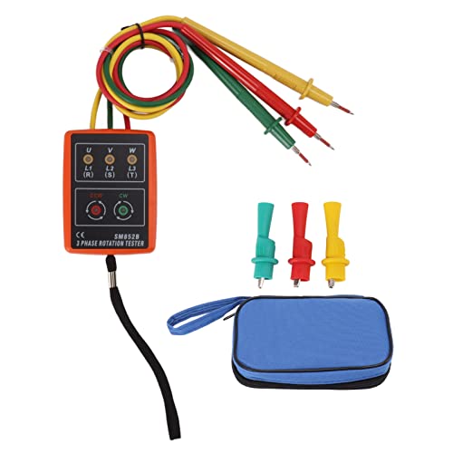 Phasensequenzmesser 3 Phase -Rotationstester hoher Effizienz -Wechselstrom -Phase -Phasenrotation Detektor mit LED -Indikator für Elektriker Ingenieure ABS 8.3x6.2x2,5 cm Phasensequenzmesser 3 Phase -Rotationstester hoher Effizienz -Wechselstrom -Phase -Phasenrotation Detektor mit LED -Indikator für Elektriker Ingenieure ABS 8.3x6.2x2,5 cm von Pilipane