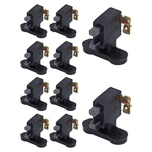 Pilipane 10pcs Generator Kohlenstoffbürste universeller Typ stabil langlebiger einfacher Anschluss für GX160 4 bis 7 kW Generator Stromerzeugung Kunststoffmaterial 25mm Abstand von Pilipane