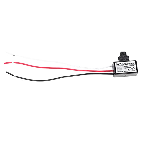 Pilipane 120V-277Vac Lichtschranke, Fotozellen-Lichtsensor, D?mmerungssensor Licht-Fotozellensensor für Beleuchtungsk?rper Starrer LED-Lichtschalter von Pilipane