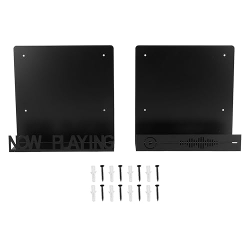 Pilipane 2 PCs Rekord wandmontiertes Rack Rost Sturdy Decorative Record Storage Display Holder von Pilipane
