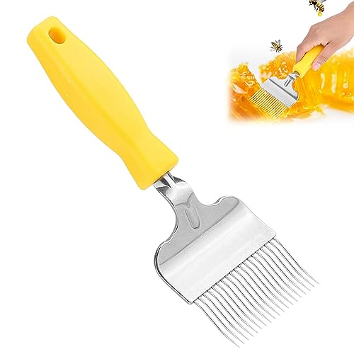 Pilipane Bee Honey Uncapping Fork, Beekeeping Edelstahl Uncapping Fork Honey Comb Imkerei Tine Uncapping Fork Hive for Honey Extracting Tools von Pilipane