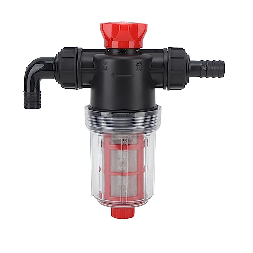 Pilipane Bewässerung Wasserpumpenfilter feines Mesh Doppelschichtfiltration hoher Durchfluss -Inline -Sieb für Gartenrasen (38 -mm -Stecker (Externe 1,5 -Zoll -Rohr)) von Pilipane