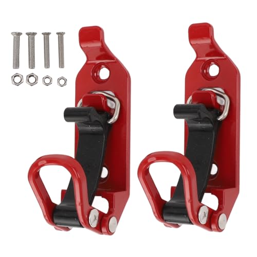 Pilipane Dachregal Schaufel Mount Hochleistungs Axenhalter Klemme Universal Werkzeug Montage Kit für Autowagen Boot Off Straße Fahrzeug Zinklegungsmetallgummi 2 Pack (Rot) von Pilipane