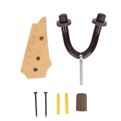 Pilipane Guitar Wall Mount Bugers U -Form Massive Buchenholzholzgummi -Gitarrenhakenhalter Ständer für akustische Elektrobass Ukulele Mandolin Banjo Wandlagerung (Typ 3) von Pilipane