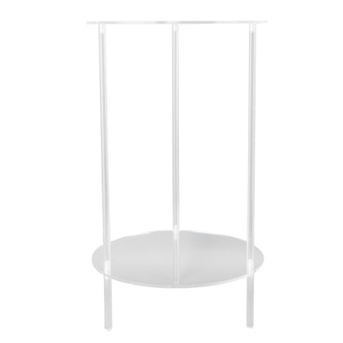 Pilipane Klarer Acryl -Seiten Tabelle 2 Tier runder Top Nachttisch Kleiner moderner Endtisch für Wohnzimmer Schlafzimmer Bett Pilipane Klarer Acryl -Seiten Tabelle 2 Tier runder Top Nachttisch Kleiner moderner Endtisch für Wohnzimmer Schlafzimmer Bett von Pilipane