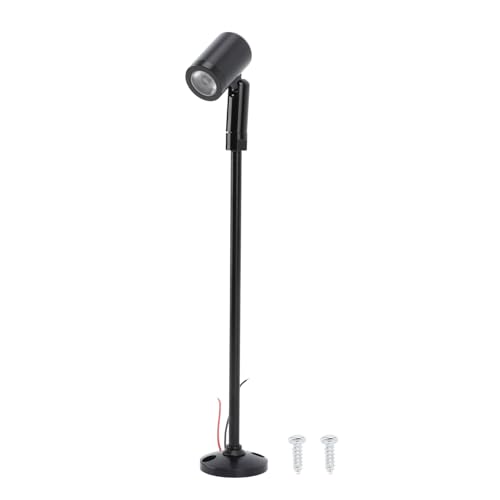 Pilipane LED-Mini-Scheinwerfer, DC 12 V, für Schmuck, Schaufenster, Präsentationsleuchte, Stehschrank, Akzentleuchte für den Innenbereich mit verstellbarem Design und Augenschutz, (Weißes Licht) von Pilipane