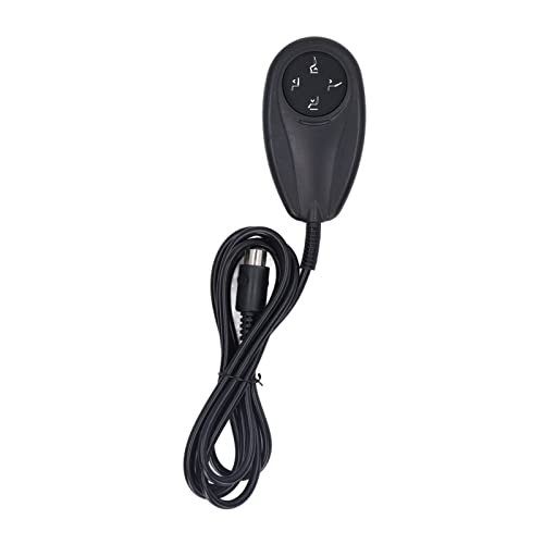 Pilipane Liftstuhl Fernbedienung für Stromschärfe 4 Tasten 5 Pin Rund -Stecker Universal Ersatz Mobilteil mit Mehreren Marken und Motoren kompatibel von Pilipane
