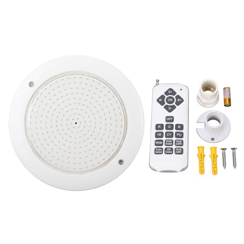 Pilipane RGB Pool Light 12V 18W ABS PC IP68 Water Proof Underwater Tauchlicht mit Fernbedienung für eingebundene oberirdische Pools von Pilipane