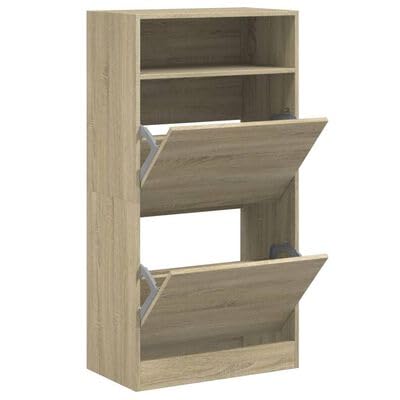 Pilipane Schuhschrank Sonoma-Eiche 60x34x116 cm Holzwerkstoff Pilipane Schuhschrank Sonoma-Eiche 60x34x116 cm Holzwerkstoff von Pilipane