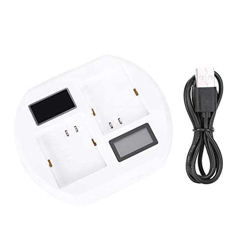 Pilipane Seivi Videokamera USB -Akku Schnellladegerät Dual Lade LCD Smart Base Ladegerät für ARLO Pro 2 Pro Walk Light Battery White 104g von Pilipane