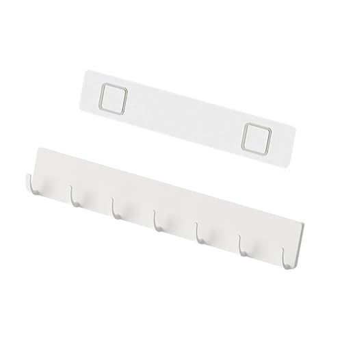 Pilipane Wandmontierte Haken Hochleistungskleber Wandhakenhänger Küche Utensilien Halter für Löffel Spatulas Plastik 12.44 x 1,3 x 2,05 Zoll von Pilipane