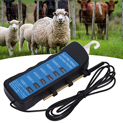 Pilipane Weidezaun Prüfgerät,Spannungsmesser, 10000 V, Elektrozaun-Spannungsprüfer mit Hintergrundbeleuchtung, wasserdicht, tragbares Werkzeug mit 6 Licht für den Bauernhof Pilipane Weidezaun Prüfgerät,Spannungsmesser, 10000 V, Elektrozaun-Spannungsprüfer mit Hintergrundbeleuchtung, wasserdicht, tragbares Werkzeug mit 6 Licht für den Bauernhof von Pilipane