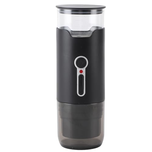 Pilipane Wiederaufladbare Mini -Kaffeemaschinenmaschine Tragbarer USB Electric Wireless Automatic 15 Bar Druck Kaffeemaschine für Home Office Travel Schwarze ABS 72 x 220 mm (Italienische Heizung) von Pilipane