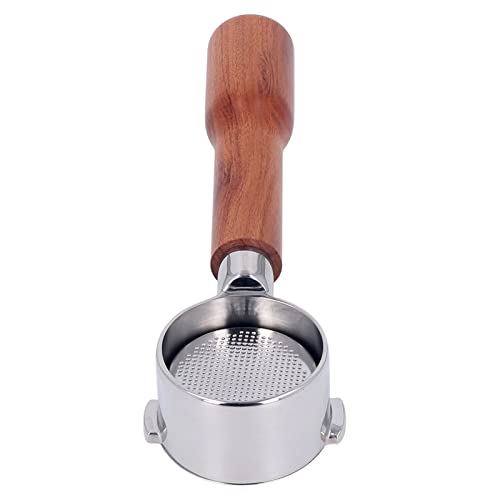 Portafilter 51 mm bodenloser Edelstahl -Kaffeegriff mit Filterkorb für Eco310 und italienische Kaffeemaschinen 2 Ohren Design Langlebig und einfach sauber (Stil 1) von Pilipane