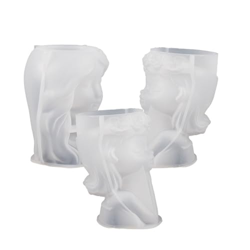 Porträtkerzenform innovative multifunktionale Silikonputzkerzenhalter -Schimmelpilze DIY -Kerzenherstellung Kit für Wohnhäuser Hochzeitsfeiern basteln 1pcs (Typ 2) von Pilipane