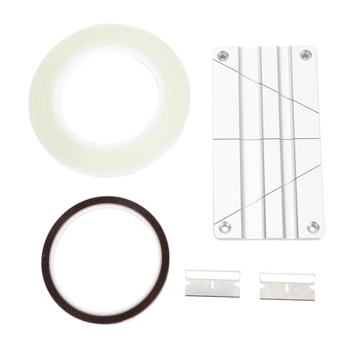 Professionelle Rolle, um Klebeband Block Set Aluminiumlegierung 10 -Zoll -Spleißkit mit Spleißband Leader -Klebeband und Cutter für 1/2 1/4 Zoll Bänder Universal Tape Reel Recorder (Gold) von Pilipane