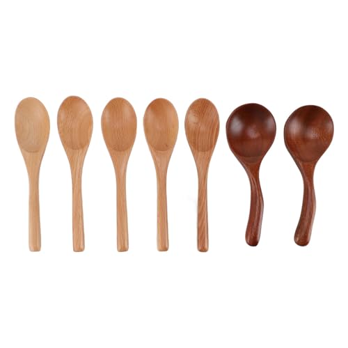 Professionelles Holzlöffel Set natürliche massive Holzküchenutensilien zum Kochen zum Mischen von Rühren in Heimrestaurants 7 Stcs Professionelles Holzlöffel Set natürliche massive Holzküchenutensilien zum Kochen zum Mischen von Rühren in Heimrestaurants 7 Stcs von Pilipane