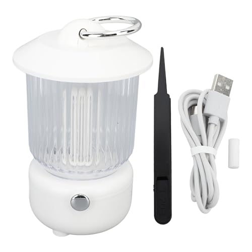 Retro Lantern -Luftbefeuchter mit leichter ruhiger Multifunktions -Vintage -Camping -Lampe therapie Diffusor ätherische Öl Diffusor tragbare ABS 260 ml für Campingreisen im Freien (Weiß) von Pilipane