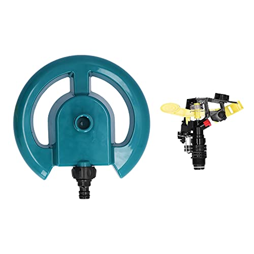 Rotatable Wässerung Sprinkler einstellbares 360 -Grad -Bewässerungssystem für Garten Rasen Landwirtschaft langlebiger PP -Material Runde Basis -Kipphebel Armsdüse von Pilipane
