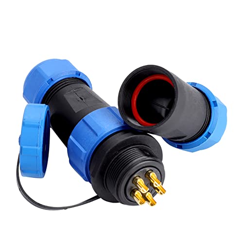 SP21 IP68 wasserdichte Luftfahrtstopfen -Steckdosenanschlüsse 2Pin 3Pin 4Pin 5Pin 7Pin 9Pin 12Pin Hochwertiges Kunststoff -Messingkontakt für Außenlampen Laternenkabeldurchmesser (5Pin) von Pilipane