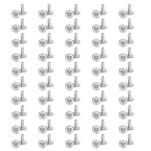 Selbstkippschraube Selbstbohrschraube runde Waschmaschine Kopfschraube Schnelle Selbstkippschraube 410 Edelstahl hohe Leistung Korrosion widerstandsfähige starken (4,8 * 13mm 100 Stück) von Pilipane