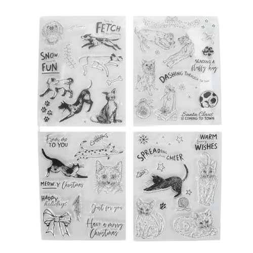 Silikon -Präge -Ordner 4pcs Haustier DIY -Handwerksvorlagen für Scrapbooking -Kartenherstellung Fotoalben wiederverwendbare dauerhafte klare Muster Mehrere Stile Silikon -Präge -Ordner 4pcs Haustier DIY -Handwerksvorlagen für Scrapbooking -Kartenherstellung Fotoalben wiederverwendbare dauerhafte klare Muster Mehrere Stile von Pilipane