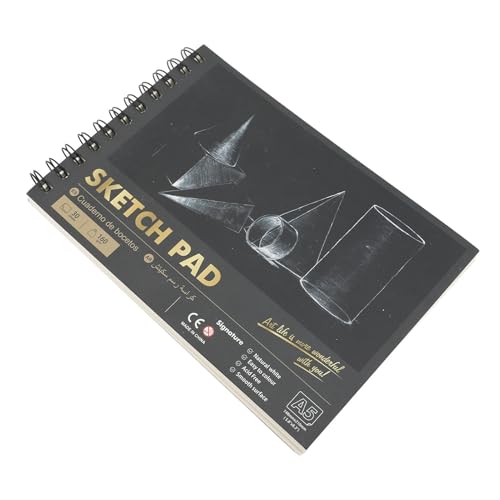 Sketch Book 160g 30 Blätter Top Dual Spiral Bound Sketch Pad Sketching -Zeichnungskissen für Anfänger -Fachleute Kunststudenten Künstler (SM03-A3) von Pilipane