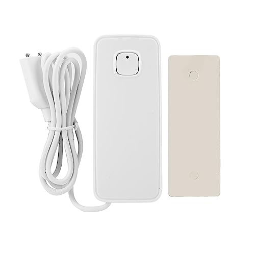 Smart WiFi drahtloser Wasser Hochwassersensor Leckdetektor Alarm mit App -Benachrichtigung für Heimgeschäftsabs White 9,5 x 4 x 2 cm von Pilipane