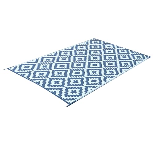 Strandmatte tragbare Klappstoff -Plastik -Strandmatte für Picknick -Camping im Freien grau Weiß (5x8ft) von Pilipane