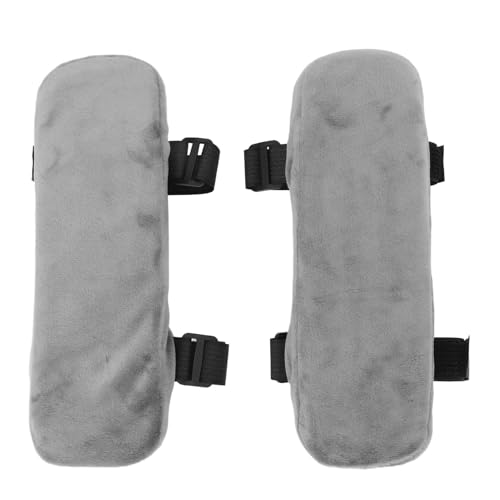 Stuhl Armlehnenpolster 2pcs weich bequemer Speicherschaum Office Stuhl Stuhl Armruhe Kissenabdeckung für Ellbogen und Unterarme unterstützen ergonomisches Design mit nicht (Grau) von Pilipane