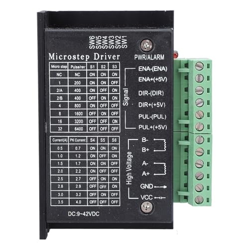 TB6600 Stepper Motor Triver High Power 4A DC 9V 42 V CNC -Controller -Modul für NEMA 17 23 24 Sprungmotoren 3D -Drucker -Gravurautomaten von Pilipane