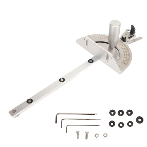 Tabelle Säge Mitre Gauge Universal High Precision 27 Winkelstopps Aluminiumlegierung Gehrung für Tischsäge Bandsäge Router Tischholzwerkzeuge mit schnittdesign von Pilipane