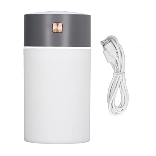 Tragbarer Mini -Luftbefeuchter 300 ml cooler Nebel -Luftbefeuchter mit farbenfrohen Licht für Home Office Travel Car USB Powered Ruhigem Ultraschall -Luftbefeuchter (Grau) von Pilipane