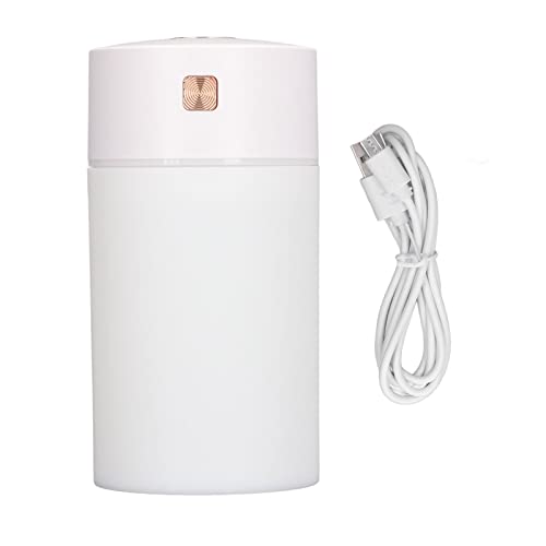 Tragbarer Mini -Luftbefeuchter 300 ml cooler Nebel -Luftbefeuchter mit farbenfrohen Licht für Home Office Travel Car USB Powered Ruhigem Ultraschall -Luftbefeuchter (Weiß) von Pilipane